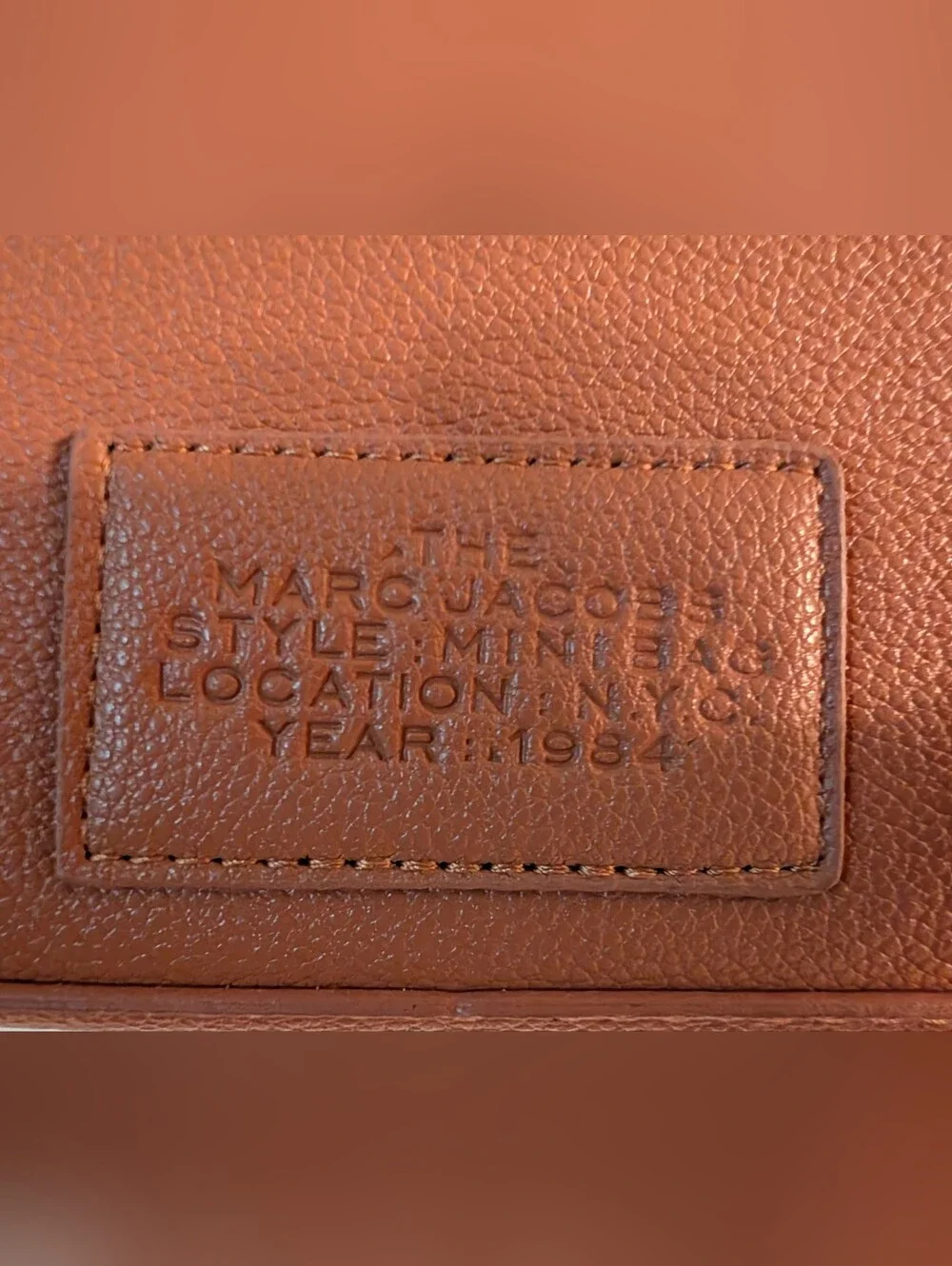 The Mini Bag By Marc Jacobs Brown Leather - Picture 6 of 12